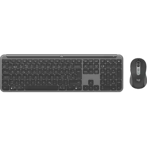 Logitech MK950 Signature Slim Keyboard Mouse included Office RF Wireless + Bluetooth QWERTY Danish Finnish Norwegian Swedish Graphite