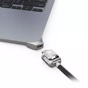 Compulocks Ledge adapter for MacBook Air 15" M2 M3 Keyed Cable Lock Silver