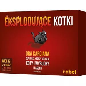 Настольная игра Rebel Exploding Kitties (New Edition) – карточная игра для 2–5 игроков