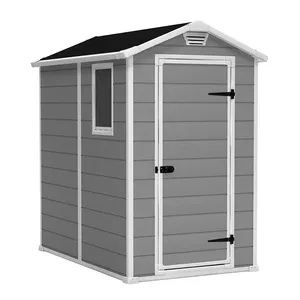 Keter Manor 4x6 Single Door Shed Grey Roof 1300x1920x1980 mm