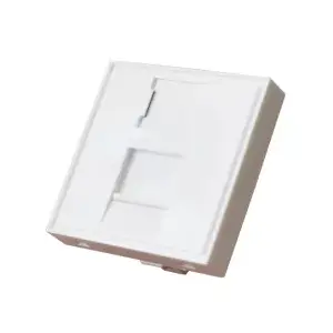 Socket safety cover Alantec OS003 for AC outlets, white plastic, 45×45 mm, 1 pc