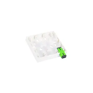 Wall-mounted FTTH fiber optic outlet Alantec FOPA-2A-01 — 2-port (2 x SC simplex) without adapters