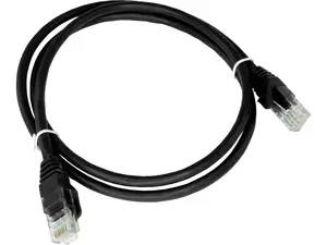 Alantec KKU6CZA5 Cat6 U/UTP Network Cable 5m Black RJ-45