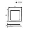 LED панель MACLEAN MCE373S 9W 4000K Photo 2