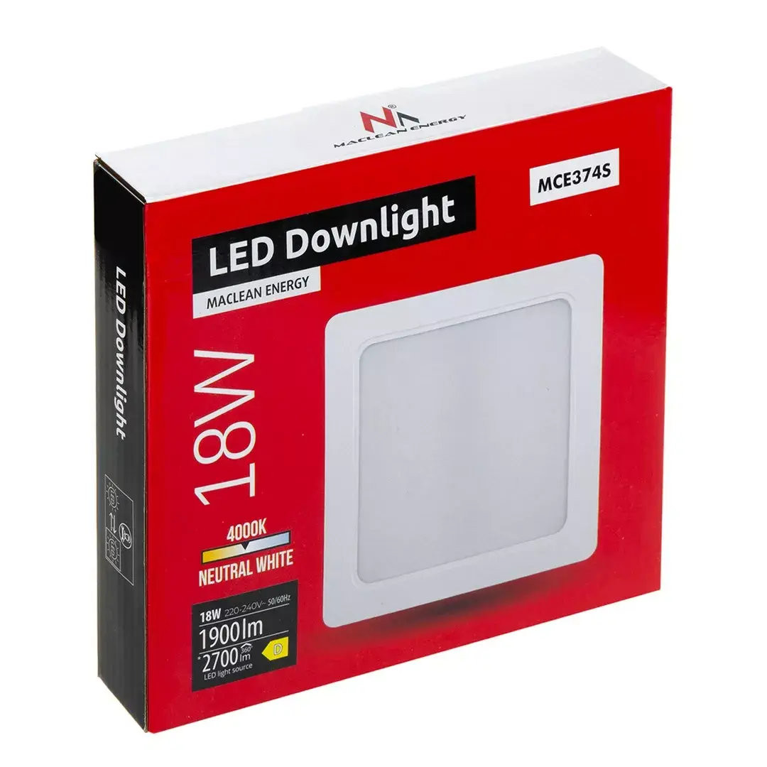 LED griestu panelis MACLEAN MCE374S 18W 4000K Photo 6