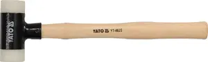 Dead blow hammer YATO YT-4626 – polyamide head, wooden handle 36.5 cm, 540 g