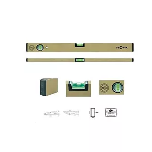 Spirit level Słowik NIGHTINGALE LEVEL GOLD P01 1000mm length, rigid aluminum frame