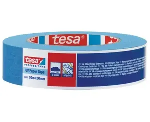 Aizsarglīmējošā krāsošanas lenta Tesa H0443516 āra lietošanai, 50 m × 0,03 m