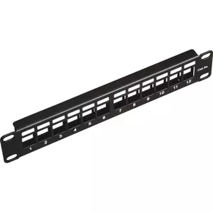 Patch panel Alantec PK038 10" 12‑port modular 1U unfitted