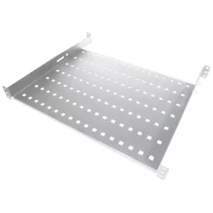 Fixed 19" 1U Rack Shelf Alantec SA-P-19-1U-550-4-S, depth 550 mm, grey