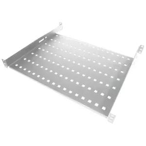 Rack shelf Alantec SA-P-19-1U-450-4-S, steel, 19" 1U, 482.6×450 mm, grey