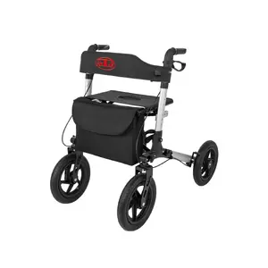 Walker (rollator) ANTAR AT51036 — black, 27.9 cm (11") seat height, 9 kg, max load 136 kg, width 870 mm, depth 630 mm
