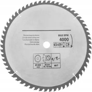 Пильный диск Condor 400 мм x 30 мм посадочное, 60 зубьев, TCT