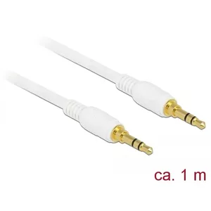 Audio kabelis DeLOCK 85548 1m 3.5mm Balts