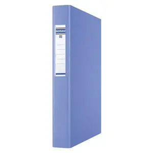 Ring binder Donau A4, polypropylene (PP), 2 rings, 25 mm spine, blue