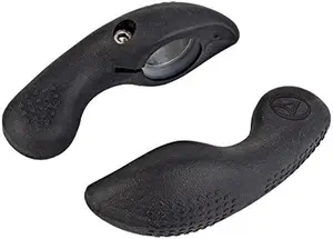 Handlebar Bar End AUTHOR ABE-500 Pro GripLock black — ergonomic bicycle bar ends