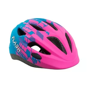 Bicycle helmet AUTHOR Flash Inmold X8 matt size 47–51 cm, model 162 pink/blue-matt