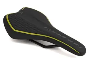 Bicycle saddle AUTHOR Champion X8 — black / yellow‑neon