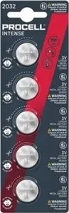 Button battery Duracell Procell CR2032 lithium, 3V, 5-pack