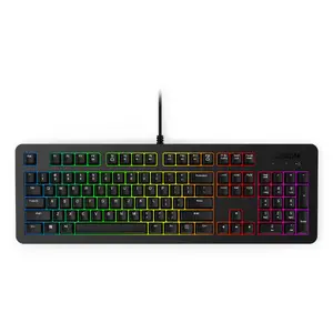 Wired Gaming Keyboard Lenovo K310 — Full-size 100%, USB, US English, RGB Backlight, Black, 1.8 m Cable