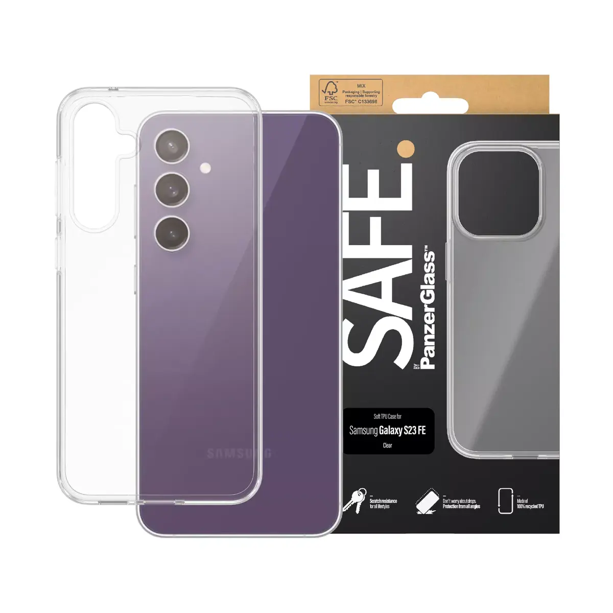 TPU чехол PanzerGlass SAFE. by ® Samsung Galaxy S23 FE Photo 2