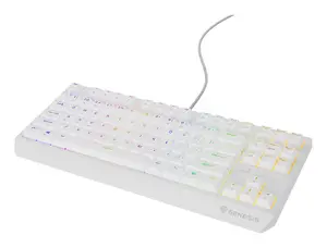 GENESIS Thor 230 TKL Gaming Keyboard Mechanical USB Wired QWERTY US English White Outemu Red