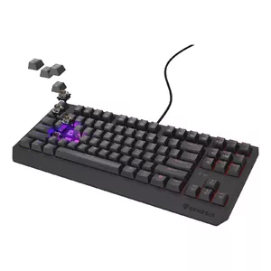 Mechanical gaming keyboard Genesis Thor 230 TKL — Tenkeyless, US QWERTY, Outemu Brown switches, RGB, 1000 Hz, USB