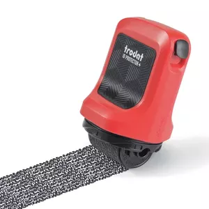 Trodat ID Protector+ Ink Roller Flame Red Black Pad Eng Pack