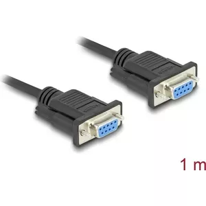 DeLOCK 86823 Serial Cable Black 1 m DB-9