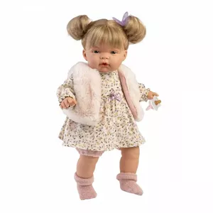 Doll Llorens Joelle 38 cm – crying baby doll, realistic features, collectible toy