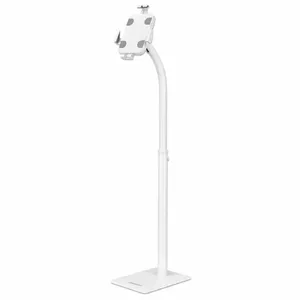 Manhattan Floor Stand Anti theft for Tablet and iPad 360° Rotation Tilt +20° to -110° White Lockable