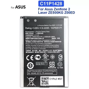 ASUS oriģinālais akumulators C11P1428 1ICP5/51/71 priekš Zenfone2 Laser ZenFone Go ZB450KL ZE500KG ZE500KL TX009DB ZB452KG Z00ED 2400 mAh