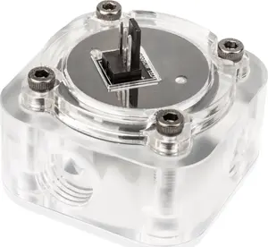 Flow Meter Barrow SLFV2-RGB W ARGB white - liquid cooling flow sensor for PC loops