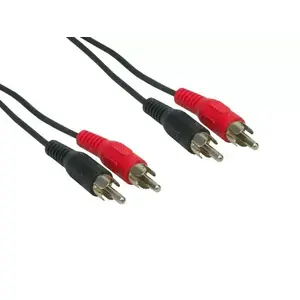 Audio cable e+p B 33/5 5 m 2 x RCA Black