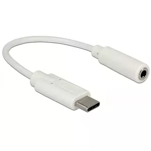 Audio kabelis DeLOCK 65913 0.14m 3.5mm USB Balts