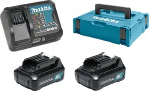 Набор питания Makita 12V 2x1.5Ah BL1016x2 с зарядным устройством DC10SB