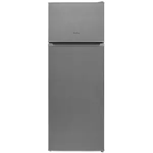 Fridge-freezer AMICA FD2355.4X(E) 235L — freestanding inox, top freezer, 171 L fridge / 41 L freezer, LED, R600a