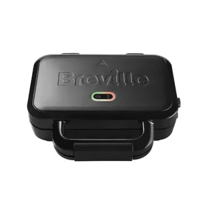 Sandwich toaster Breville VST082X — 2-slice, 850 W, Duraceramic non-stick removable plates, stainless steel, compact, vertical storage