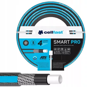 Dārza šļūtene CELLFAST Smart Pro ATS 3/4" 30 m — elastīga laistīšanas šļūtene ar ATS savienotāju