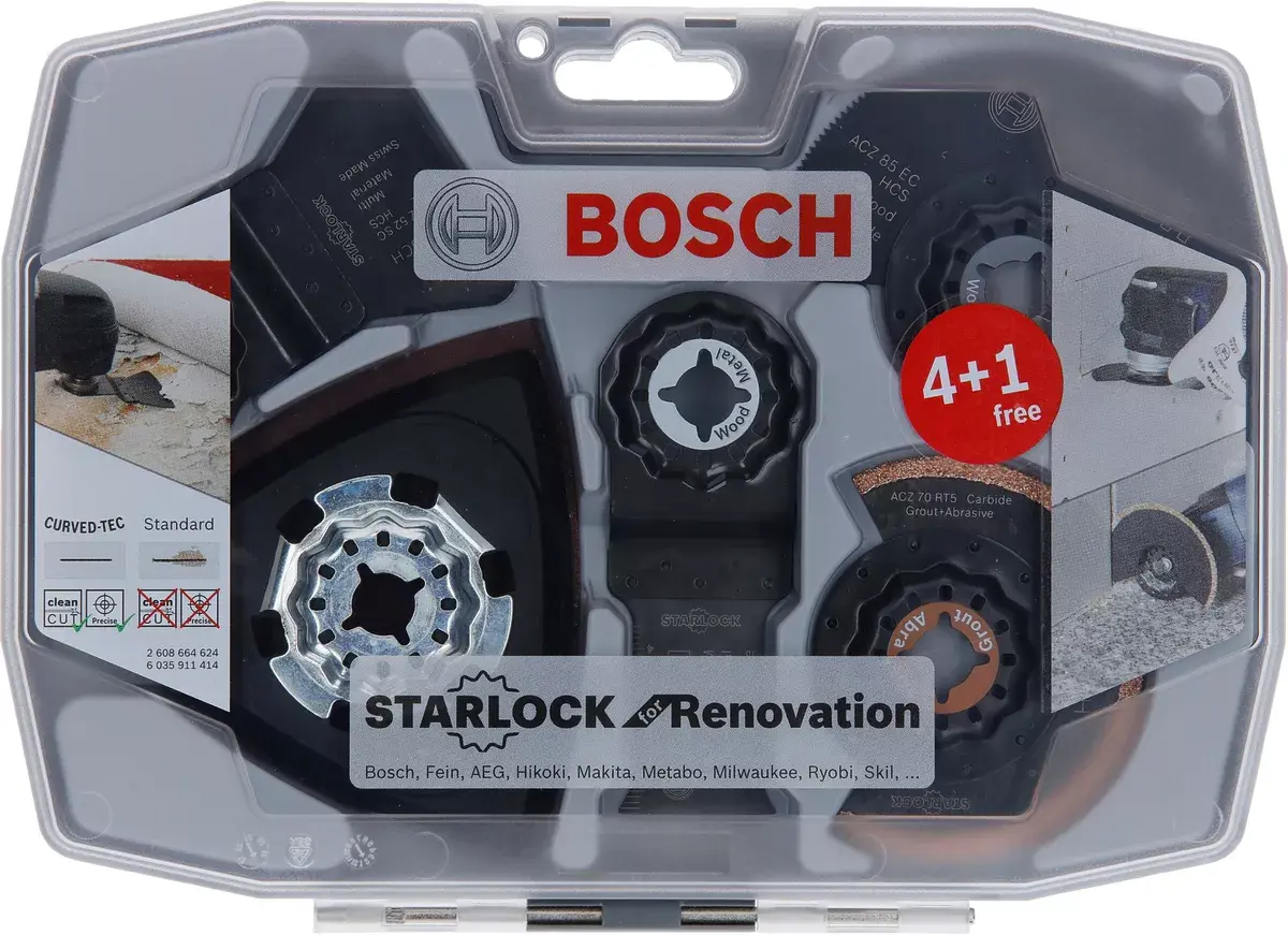 Набор лезвий Bosch 2 608 664 624 — 8 шт. биметалл HCS Photo 2