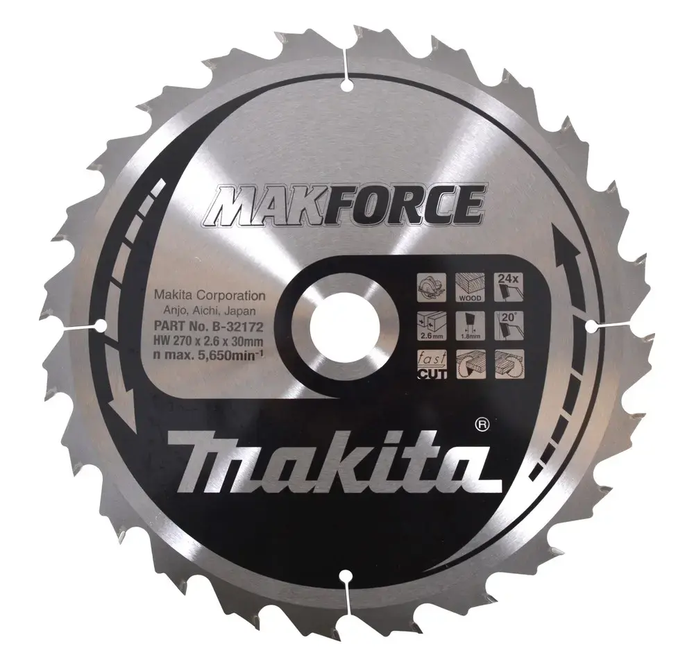 Диск Makita MAKFORCE WOOD B-32172 270 мм Photo 2