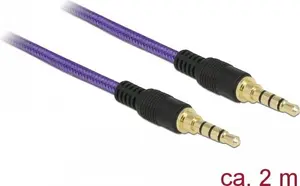Аудиокабель 3.5mm DeLOCK 85599 2м Фиолетовый