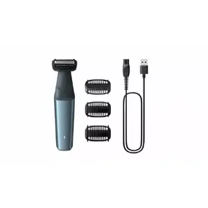 Ķermeņa trimmeris Philips BG3027/05 folijas skuveklis — 3 garuma pakāpnes, litija jonu, bezvadu, ūdensizturīgs, melni/zili