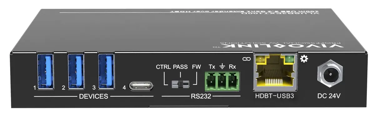 VivoLink VLUSB3EXT100D KVM pagarinātājs vadu savienojuma