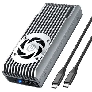 SSD enclosure GrauGear G-M206-20G-F for 1x M.2 NVMe, USB 3.2 Gen 2x2 (20 Gbit/s), USB-C, aluminium, grey