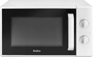 Встраиваемая микроволновая печь AMICA AMMF20M1W — компактная, механическое управление, белый цвет