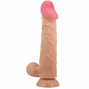 Dildo Pretty Love Sliding Skin Silicone, flesh color, 24 cm, strong suction cup