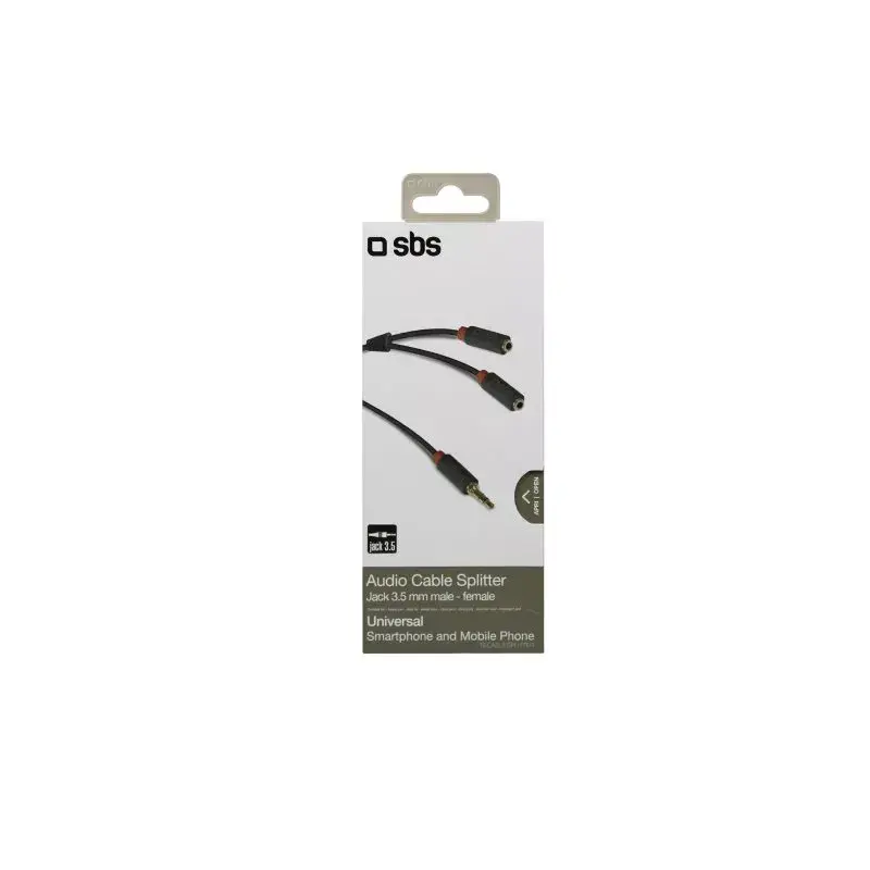 Audio stereo kabelis SBS Audio 3,5mm ligzda ar dalītāju Photo 6