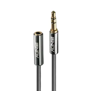 Lindy Cromo Line 1m 3.5mm pagarinājuma audio kabelis male uz female antracīta