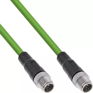 Сетевой кабель InLine M12 8-pin male/male Cat.6A PUR 20m